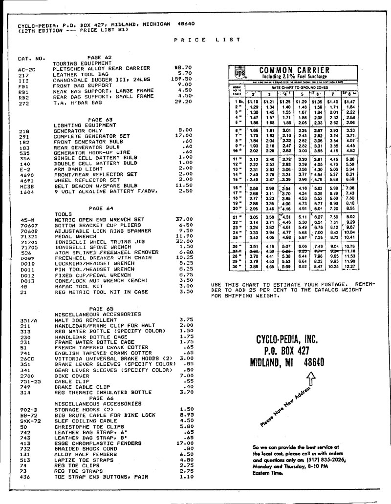 price list p5