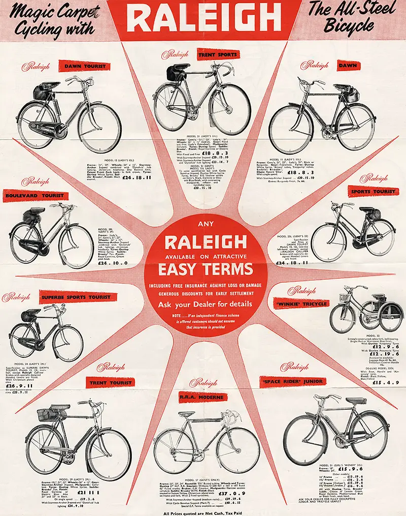 Vintage Raleigh Bicycle Parts 104