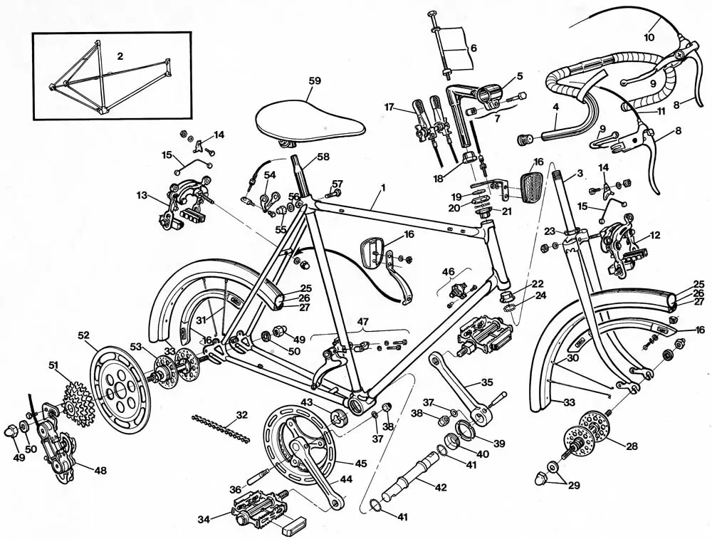 Bicycle Exploded Diagram