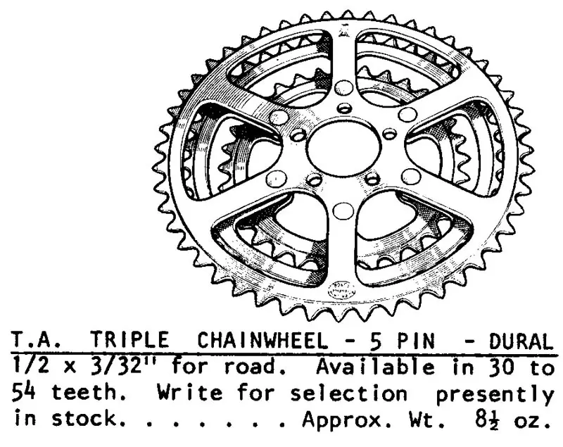 T.A.  5 pin triple rings