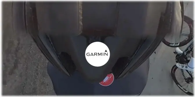 Downward view from the Garmin 360-degree camera