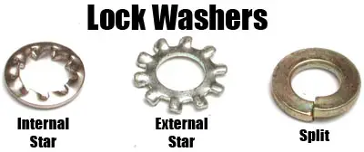 Star, Split Lockwashers