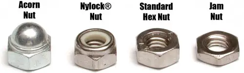 Acorn Nut, Nylock Nut, Jam Nut