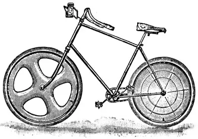Old bike with disc wheels