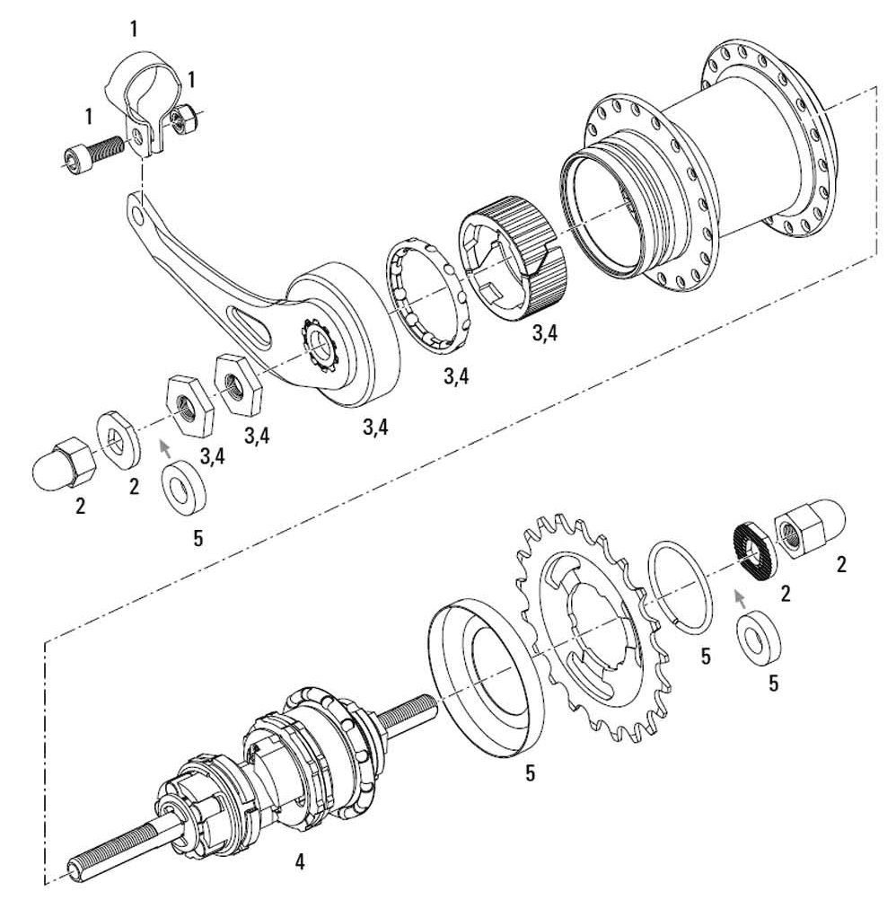 coaster brake hub assembly