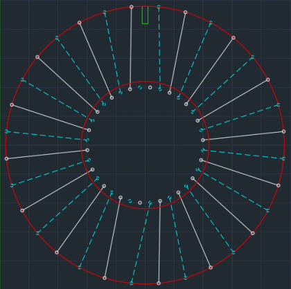 Wheel with a 36-spoke hub and 32-spoke rim