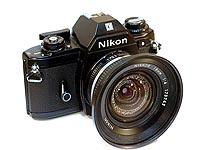 Nikon EM with Nikkor 18 mm f3.5 Lens