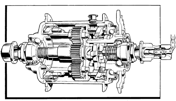 Classic Sturmey-Archer AW 3-speed Internal Gear Hub